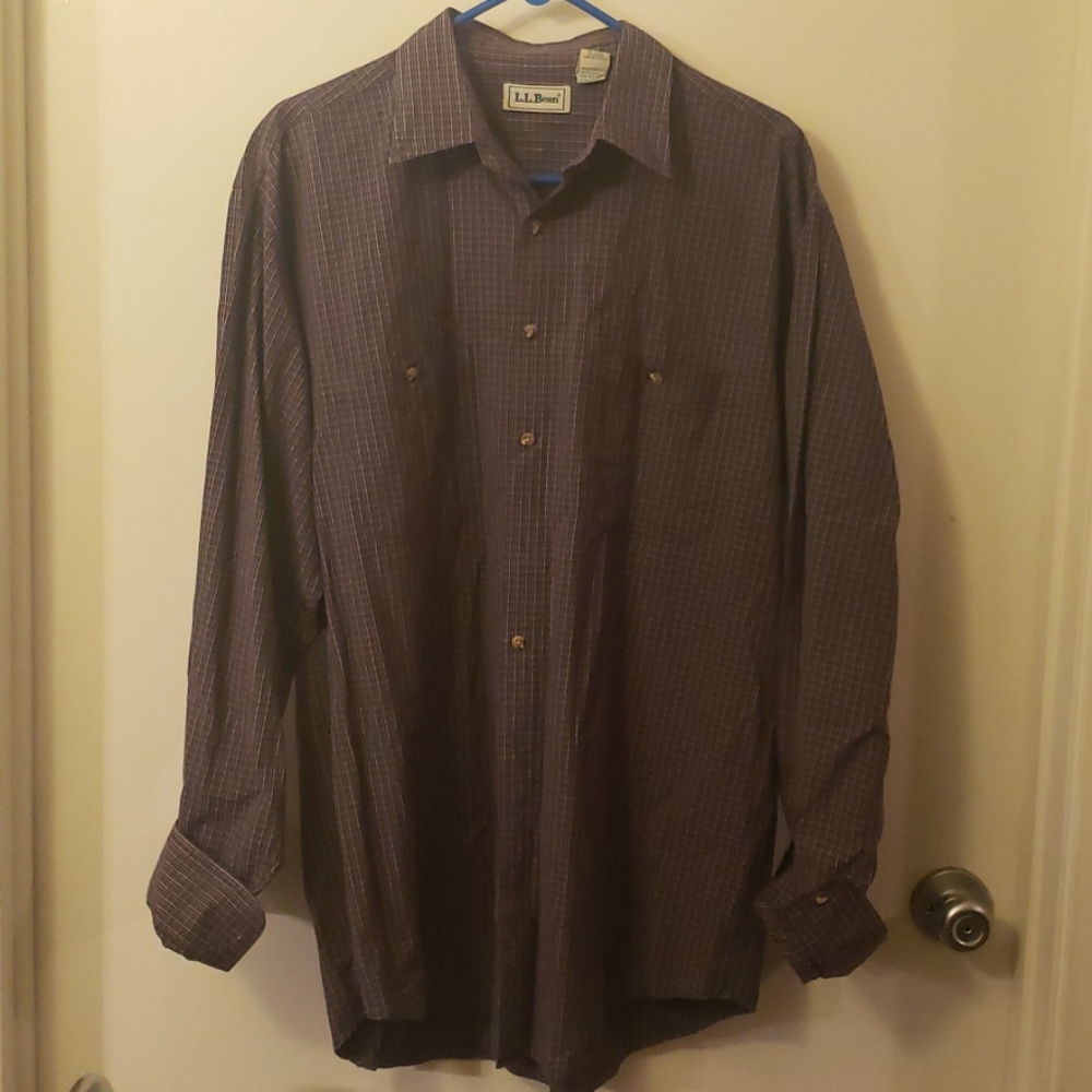 LL Bean button up dress shirt